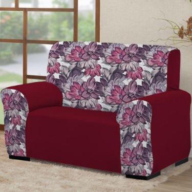 Imagem de Capa para de sofá 2 lugares Coladinha Mista 1PEÇA AVULSA Decoração par