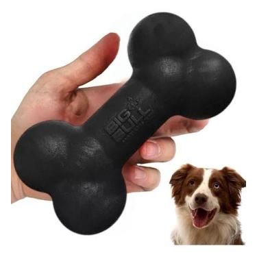 Imagem de Brinquedo Mordedor Cachorro Borracha Osso Médio Porte Forte - Big Bull