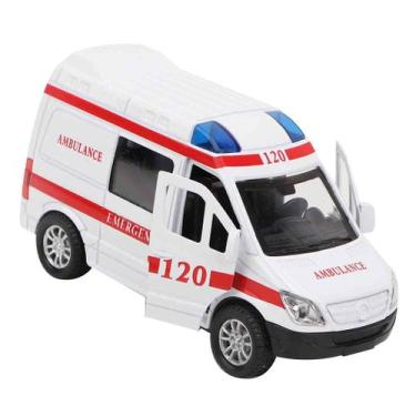 Imagem de Ambulância SPYMINNPOO Toy Car em escala 1:32 com som e luz