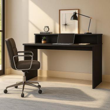 Imagem de Mesa Escrivaninha Desing Moderno Escobar 135 Preto