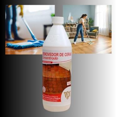 Imagem de Removedor de Cera Concentrado 1L | Limpeza Pesada para Pisos Cerâmicos e Pedras | Remove Ceras Antigas, Manchas e Sujeiras Difíceis