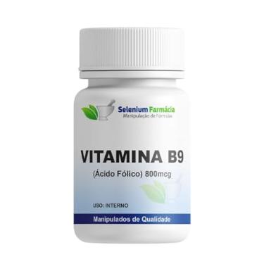 Imagem de Vitamina B9 Ácido Fólico 800mcg 90 Cápsulas.