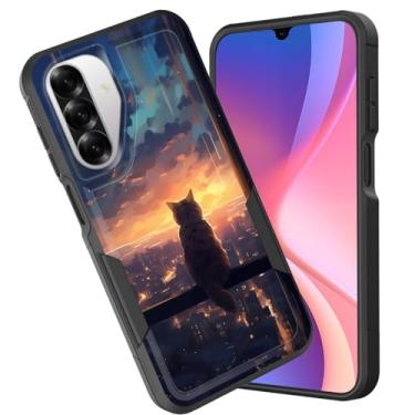 Imagem de CICPLKSE Capa para Galaxy A17 5G, camada dupla, híbrida, à prova de choque, rígida, policarbonato macio, TPU (poliuretano termoplástico), capa protetora para Samsung Galaxy A17 5G 6,7 polegadas 2025