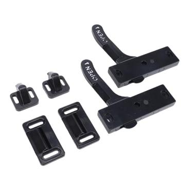 Imagem de aqxreight Trava Porta Tela RV Kit de Substituição Trava Maçaneta Porta Tela para Trailer de Viagem Motorhome RV Todo Em Liga de Zinco de Metal Com Revestimento Em pó Preto Resistente às