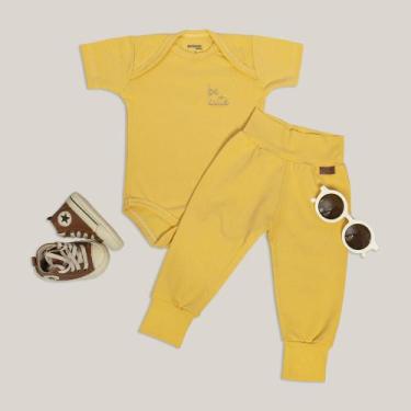 Imagem de Conjunto Body Basic Manga Curta e Mijão - 2 Peças Cheirinho de Neném -