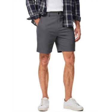 Imagem de Shorts JMIERR Slim Fit Chino de 18 cm com costura interna para homens 