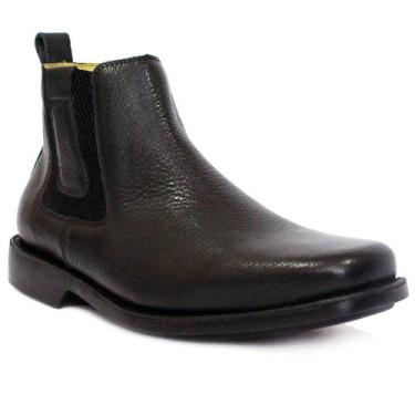 Imagem de 587CLA Bota masculina de couro forrada para trabalho preto - CLACLE, P