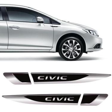 Imagem de Par Adesivo Aplique Lateral New Civic G9 G10 Resinado - SPORTINOX, 172