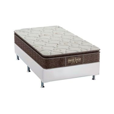 Imagem de Cama Box Solteiro: Colchão Ortopédico Probel Guarda Costas Extra Firme + Base White(88X188)