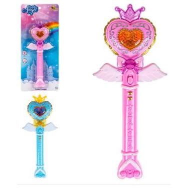 Imagem de Varinha Magica Musica Infantil Som Luz Brinquedo Fada Condão - art bri