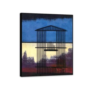 Imagem de Pôster Max Ernst Freedom Destroyed by Absence Reproduções de pinturas famosas Surrealismo Tela de parede Max Ernst Decoração de parede para presentes de sala de estar 80 x 60 cm (32 x 24 polegadas