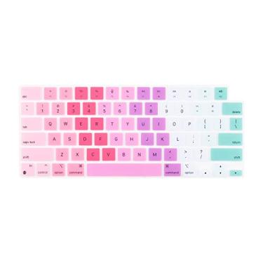 Imagem de Boaulee Capa de teclado de silicone para MacBook Air 13,7 polegadas 38.9 cm M4 A3240 A3241 2023/para MacBook Pro 35.6 cm 40.6 cm A2781 A2779 A2780 A2442 A2991 A2992 A2485 , Protetor de Teclado