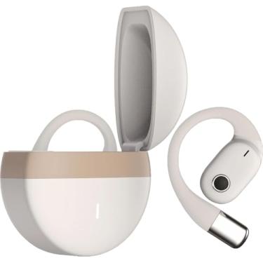 Imagem de Fone de Ouvido JOOG U9-JG, Bluetooth 5.3 Sem Fio, TWS, Bege, Circumaural, Intra-auricular, Cancelamento de Ruído Ativo, 20Hz-20kHz, 108dB, USB-C