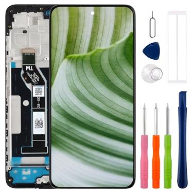 Imagem de SWARK Novo visor LCD de 16,72 cm para Moto G15 XT2521-3 Substituição do conjunto de digitalizador de tela sensível ao toque com kit de ferramentas de reparo atualizado - [com moldura]