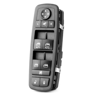Imagem de Interruptor de janela Master Power para 2019-2024 Ram 1500 Ram 2500 Ram 3500; 2015-2023 Chrysle 300 Botão de controle da janela lateral do motorista dianteiro esquerdo 68262252AC, 68262252AA