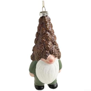 Imagem de Pingente de enfeite de árvore de Natal de Papai Noel, decoração festiva para mesa ou pendurar, design leve resistente em vários estilos e tamanhos para celebrações sazonais, estilo B