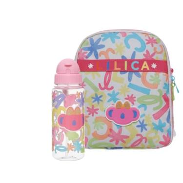 Imagem de Kit Lancheira Lilica Ripilica + Garrafa Com Canudo 500ml - Florescer