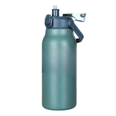 Imagem de Garrafa TéRmica | Design Com Isolamento A VáCuo, Adequado Para Bebidas Quentes E Frias(Ciano 1700ML)