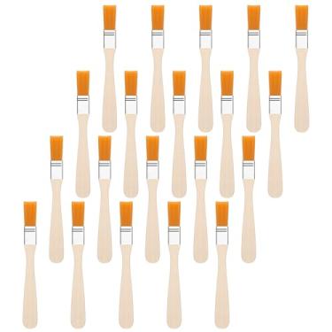 Imagem de Guduling 20 pincéis de retoque para retoque, pincéis pequenos para retoque, pincel de pintura pequeno com cabo de madeira, armários, cercas, ferramenta de pintura de borda