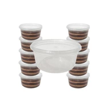 Imagem de Potinho Redondo com Tampa Lacre Para Doces Bolo de Pote Sobremesas PP 