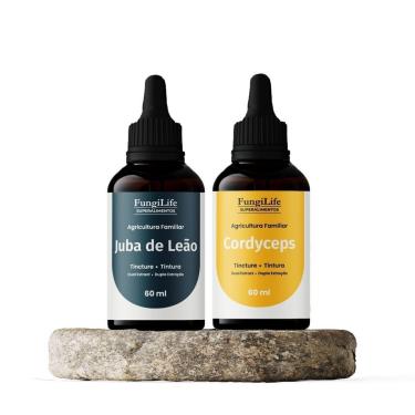 Imagem de Kit Extrato Líquido Juba de Leão + Cordyceps 60 ml | Fungi Life-Unissex