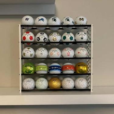 Imagem de Suporte Expositor para 25 Bolas de Golfe – Display Organizador para Coleção | Stand Decorativo para Mesa e Prateleira