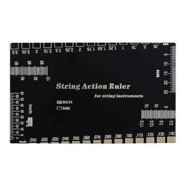 Imagem de Rrlihjgu Medidor de Altura de Cordas para Guitarra | Ferramenta De Medição Para Regulação De Ação Em Guitarras,Acessório de Precisão para Ajuste de Instrumentos de Cordas para Músicos de Todos os
