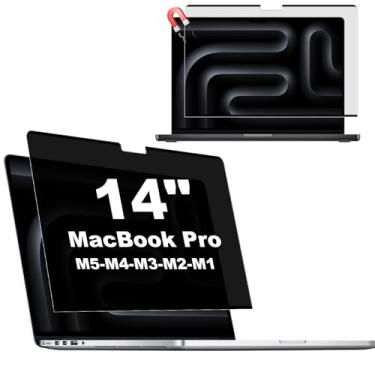 Imagem de KEANBOLL Tela de privacidade magnética para MacBook Pro de 14 polegadas - Filtro antirreflexo removível com redução de luz azul | Compatível com MacBook Pro de 14 polegadas (M4, M3, M2, M1, Pro/Max)