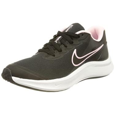 Imagem de Nike Tênis infantil Star Runner 3, Preto escuro fumê cinza rosa, 21