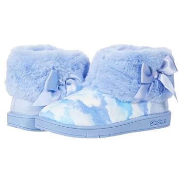 Imagem de Skechers Tênis infantil unissex Sleep Slides, Azul claro, 3 Little Kid