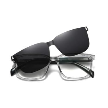 Imagem de VFDHN Óculos de Sol Clip-on TR90 Feminino UV400 para Homens Estilo Verão Polarizado Feminino Acetato CP (4)