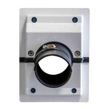 Imagem de RNXRZANK Conector Fêmea de Entrada de Energia com Trava Giratória, Capa Protetora à Prova D'água E Caixa para Trailers E Veículos Recreativos, Branco, Tamanho real