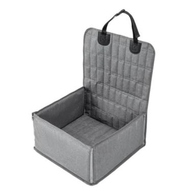 Imagem de Capa de Assento de Carro para Cachorro, para Assento Dianteiro Traseiro, à Prova D'água, Tapete de Carro para Animais de Estimação, Tapete Removível, Design Antiderrapante (Cinza)