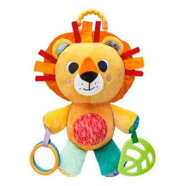 Imagem de Brinquedo Pelúcia Com Mordedor Buba Treme Treme, Laranja