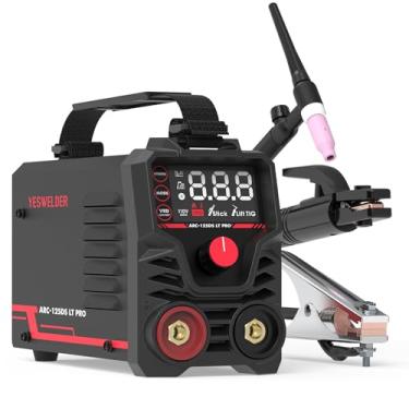 Imagem de YESWELDER Mini soldador de vara de 125 amp, tela LED grande com tocha TIG elevadora, máquina de solda IGBT ARC, máquina de solda portátil MMA de partida a quente de 110 V, força de arco