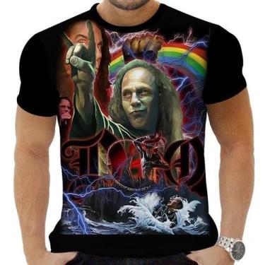 Imagem de Camiseta Camisa Personalizada Rock Clássico Metal Dio 11 - Obsidiana C