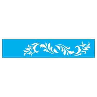 Imagem de Stencil de Acetato para Pintura 06x30 cm OPA - 817 - Folhagem