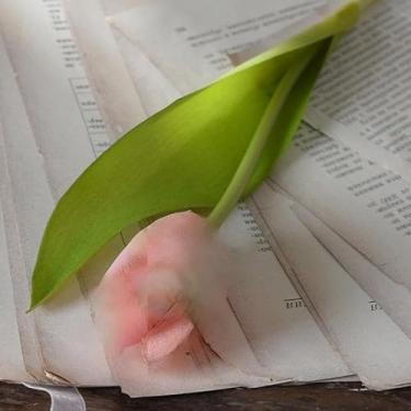 Imagem de Flores artificiais para vaso tulipas realistas buquês de abertura de botões para decoração de festa de casamento, casa, férias, rosa, 2 peças