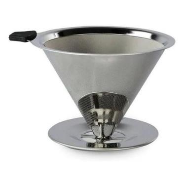 Imagem de Coador De Café Reutilizável Aço Inox Não Usa Filtro De Papel UD190160 