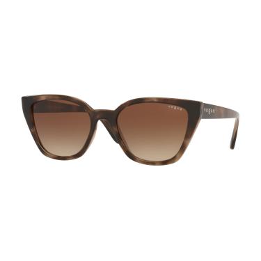 Imagem de Óculos de Sol Vogue Eyewear 0VO5417SL 298013 Tam 56 / Marrom Havana Claro - Lentes Marrom