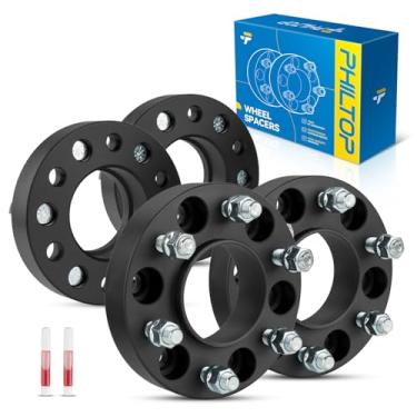 Imagem de PHILTOP Espaçadores de roda de 6 x 135 mm, espaçador de roda de 1,25 polegadas adequado para navegador, F150, Expedition, espaçadores de roda centrados no cubo de 87 mm M14 x 1,5-4 peças