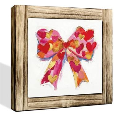 Imagem de Sinal de madeira para o dia dos namorados, letreiros de arte de alegria de férias, decorações festivas do dia dos namorados, placa decorativa de madeira interna (A19)