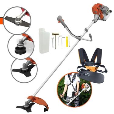 Imagem de Roçadeira Multifuncional Tekna RL520ACG2 2 Tempos 52cc 2HP de Potência Cortador de Grama Com Cabeçote de Nylon + Lâmina 2 Pontas + Lâmina 3 Pontas