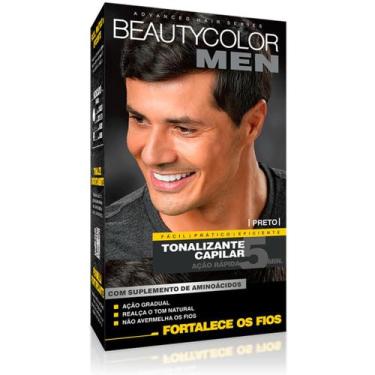 Imagem de Tonalizante Gel Masculino Kit Completo Sem Amonia Beautycolor Men Cabe