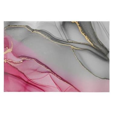 Imagem de CEBUGI Tapete de área 60 x 90 cm macio lavável tapete antiderrapante com suporte de borracha aquarela padrão de mármore tapetes de área para sala de estar, quarto, decoração de casa