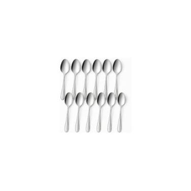 Imagem de Kit 12 Colheres de Sobremesa Gamma, Aço Inox, 16,5cm, Acabamento Polido, Resistente à Ferrugem