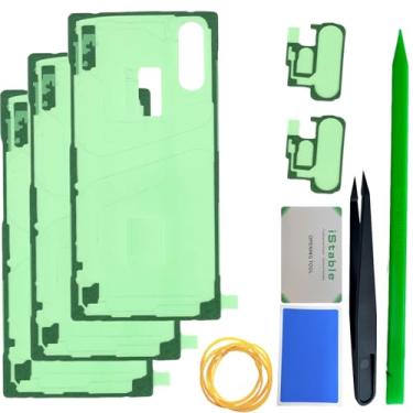 Imagem de iStable Capa traseira cola para Samsung Galaxy Note 10 Plus fita adesiva de substituição para tampa de bateria, kit de reparo de fita adesiva dupla face pré-fabricada SM-N975F/DS (3 peças)