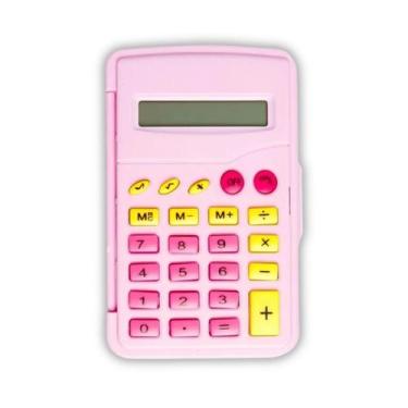 Imagem de Calculadora Flip 8 Dígitos Pink Vibes Letron