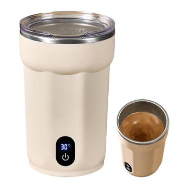 Imagem de Caneca Auto-Agitante - Visor Digital Magnético Recarregável - Copo de Café com Agitação Magnética de Alta Velocidade - Para Bebidas como Leite, Suco e Cacau, Uso em Casa, Cozinha,