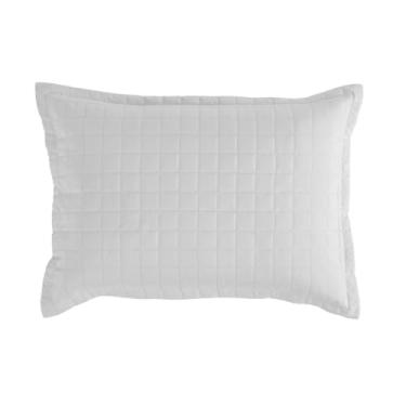 Imagem de Porta Travesseiro Copacabana Matelado 300 Fios 70x50cm com Debrum Branco